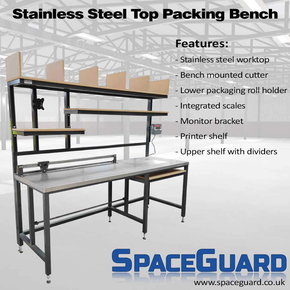 Cable Drum Storage Rack (Complete) - Packing Tables by Spaceguard
