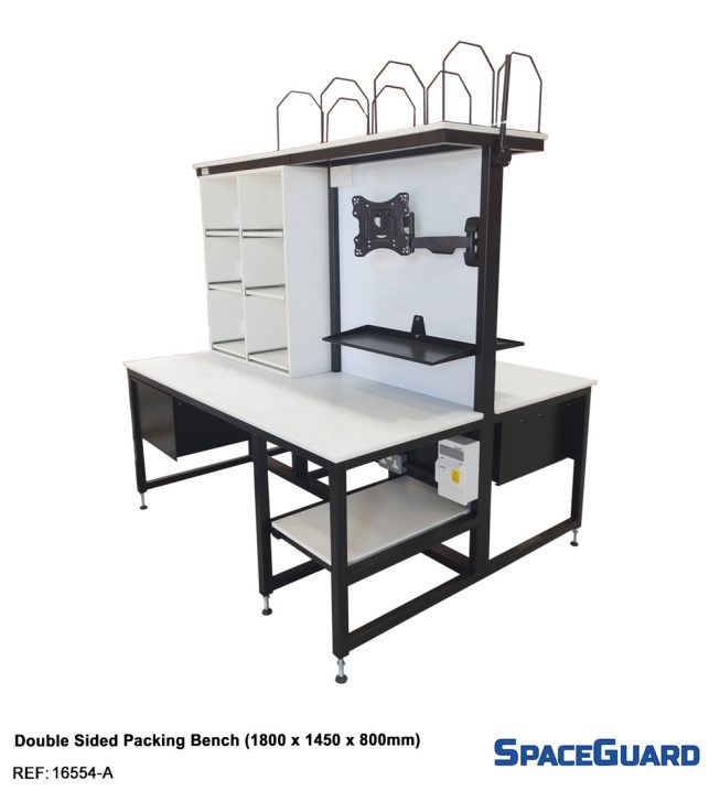 double sided packing bench