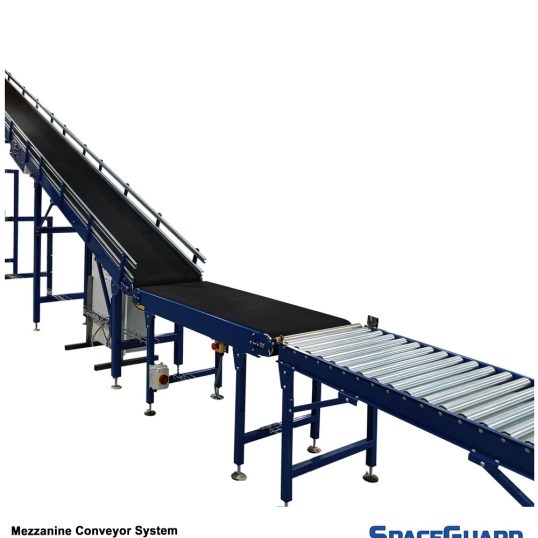 Inclined & Swan Neck Conveyors - Spaceguard UK Manufactured